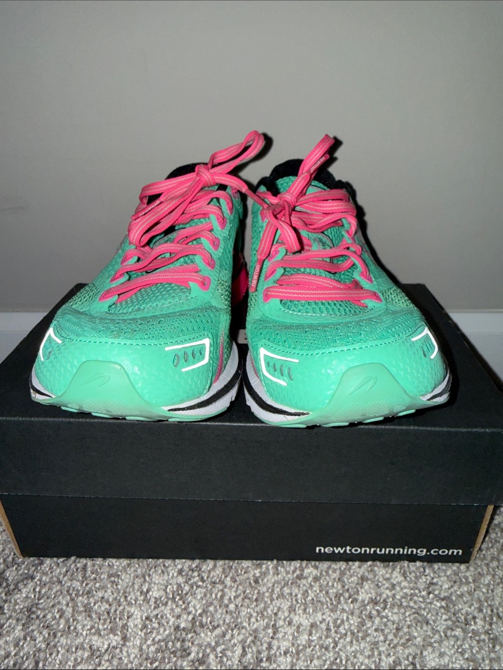 Newton Women's Gravity VII Running Shoes — Pink & Teal - Picture 2 of 9
